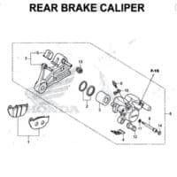 F17 – Rear Brake Caliper – Katalog Honda New CB150R StreetFire K15M