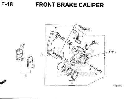 F18 – Front Brake Caliper – Katalog Honda New Vario 110