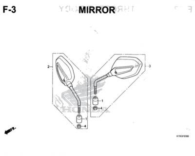 F3 – Mirror – Katalog Honda New CB150R StreetFire K15M