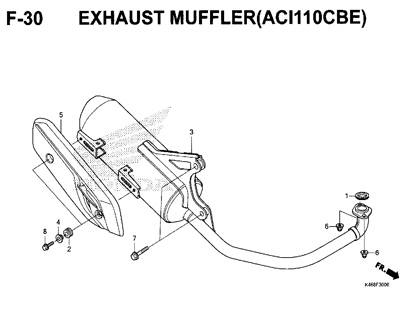 F-30-Exhaust-Muffler-(ACI110CBE)-New-Vario-110