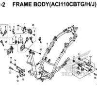 F42-2 – Frame Body (ACI110CBTG/H/J) – Katalog Honda New Vario 110