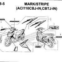 F48-5 – Mark/Stripe (ACI110CBJ-IN,CBTJ-IN) – Katalog Honda New Vario 110