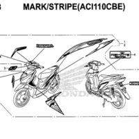 F48 – Mark/Stripe (ACI110CBE) – Katalog Honda New Vario 110