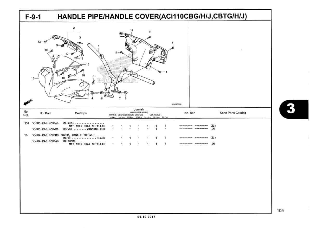 F-9-1-Handle-Pipe-Handle-Cover-(ACI110CBG-H-J,CBTG-H-J)-Katalog-New-Vario-110