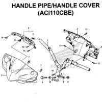 F9 – Handle Pipe/Handle Cover (ACI110CBE) – Katalog Honda New Vario 110