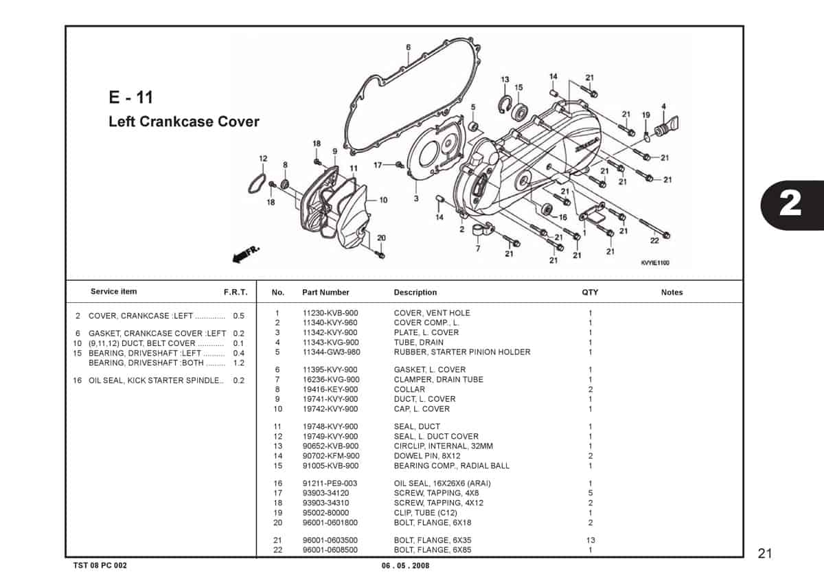 E-11-Left-Crankcase-Cover-Katalog-BeAT-Karbu