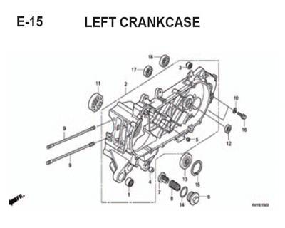 E-15-Left-Crankcase-BeAT-Karbu