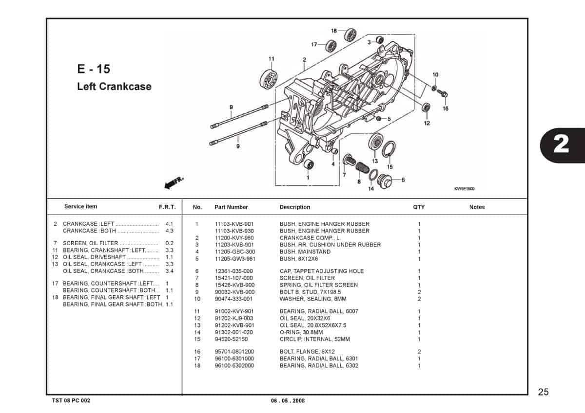 E-15-Left-Crankcase-Katalog-BeAT-Karbu