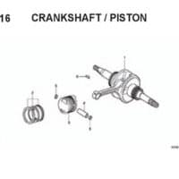 E16 – Crankshaft/Piston – Katalog Honda BeAT Karbu KVY