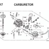 E17 – Carburetor – Katalog Honda BeAT Karbu KVY