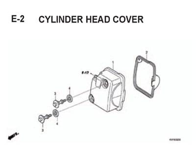 E2 – Cylinder Head Cover – Katalog Honda BeAT Karbu KVY