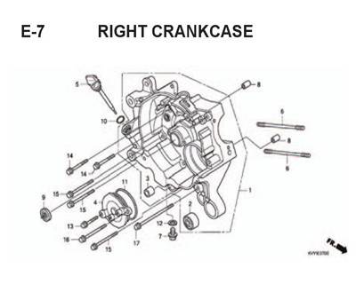 E7 – Right Crankcase – Katalog Honda BeAT Karbu KVY