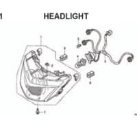 F1 – Headlight – Katalog Honda BeAT Karbu KVY