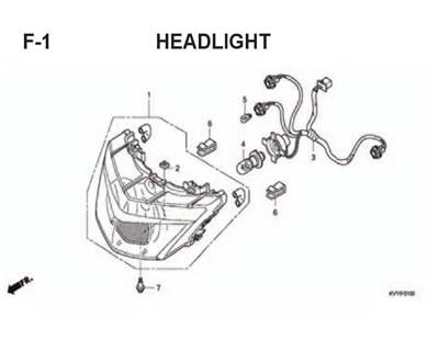 F1 – Headlight – Katalog Honda BeAT Karbu KVY