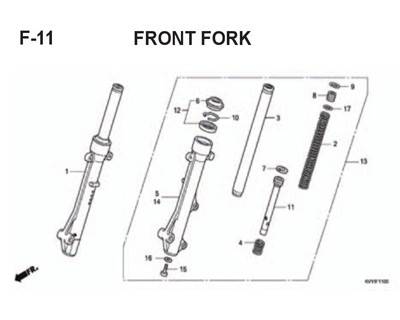 F11 – Front Fork – Katalog Honda BeAT Karbu KVY