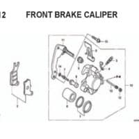 F12 – Front Brake Caliper – Katalog Honda BeAT Karbu KVY