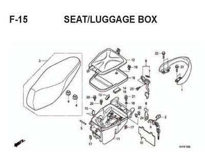 F15 – Seat/Luggage Box – Katalog Honda BeAT Karbu KVY