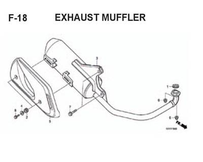 F18 – Exhaust Muffler – Katalog Honda BeAT Karbu KVY