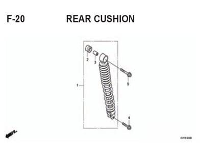 F20 – Rear Cushion – Katalog Honda BeAT Karbu KVY