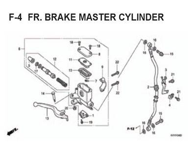 F4 – Fr. Brake Master Cylinder – Katalog Honda BeAT Karbu KVY