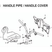 F5 – Handle Pipe/Handle Cover – Katalog Honda BeAT Karbu KVY