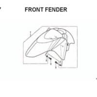 F7 – Front Fender – Katalog Honda BeAT Karbu KVY