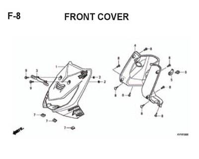 F8 – Front Cover -Katalog Honda BeAT Karbu KVY