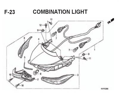 F23 – Combination Light – Katalog Honda BeAT Karbu KVY