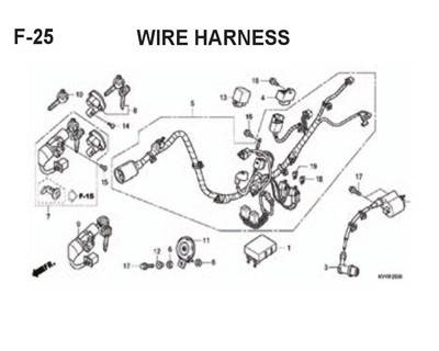 F25 – Wire Harness – Katalog Honda BeAT Karbu KVY