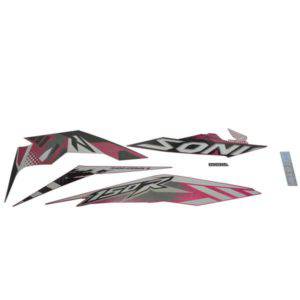 Sticker Body Kanan (Stripe Set R) Magenta White – Sonic 150R K56 871X0K56N50ZCR