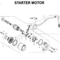 E13 – Starter Motor – Katalog Honda New CBR 150R K45N