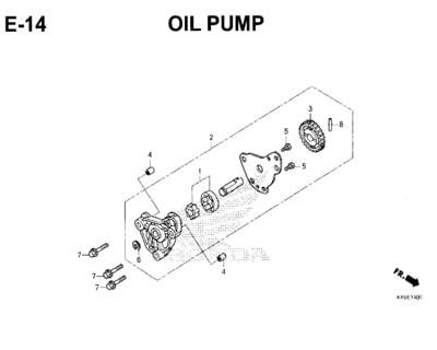 Gear Oil Pump Driven - Cbr 150R (K45G,Cbu), Sonic 150R, Supra Gtr