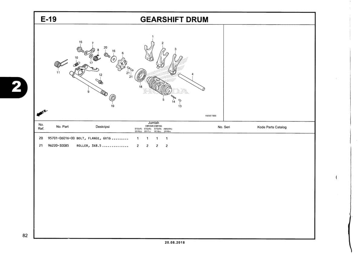 E-19-Gearshift-Drum-Katalog-New-CBR-150R-K45N