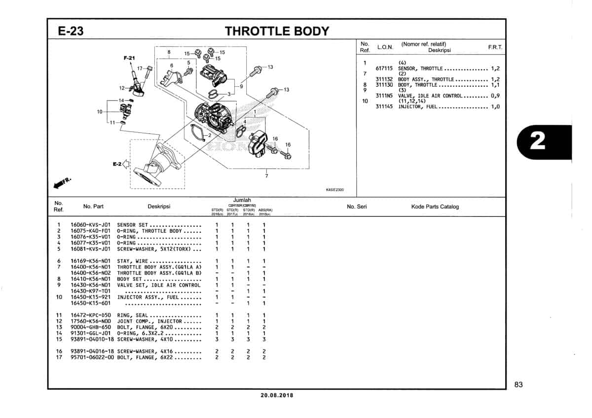 E-23-Throttle-Body-Katalig-New-CBR-150R-K45N