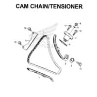 E4 – Cam Chain/Tensioner – Katalog Honda New CBR 150R K45N
