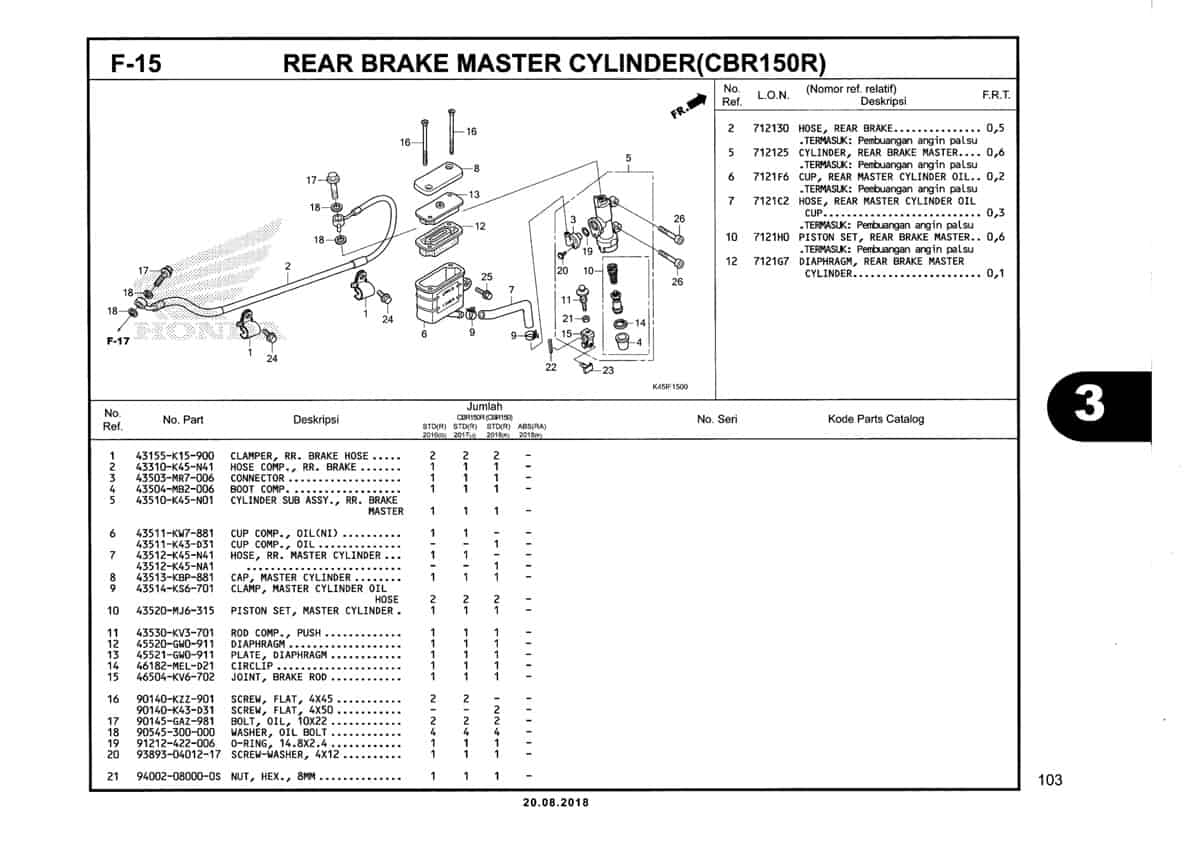 F-15-Rear-Brake-Master-Cylinder-(CBR150R)-Katalog-New-CBR-150R-K45N