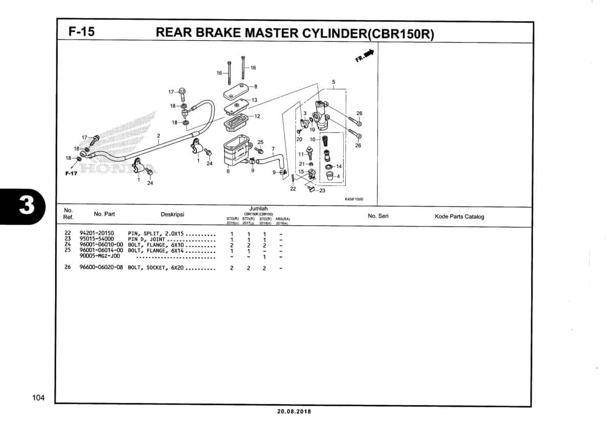 F-15-Rear-Brake-Master-Cylinder-(CBR150R)-Katalog-New-CBR-150R-K45N