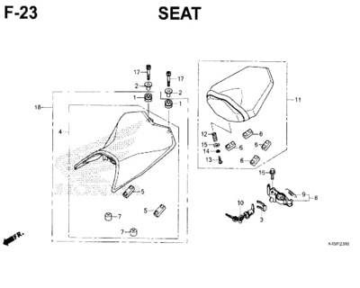 F-23-Seat-New-CBR-150R-K45N