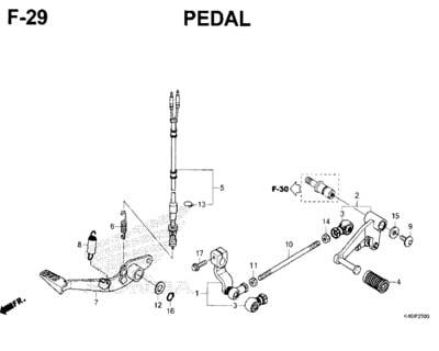 F-29-Pedal-New-CBR-150R-K45N