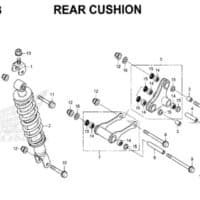 F33 – Rear Cushion – Katalog Honda New CBR 150R K45N