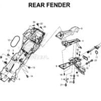 F34 – Rear Fender – Katalog Honda New CBR 150R K45N