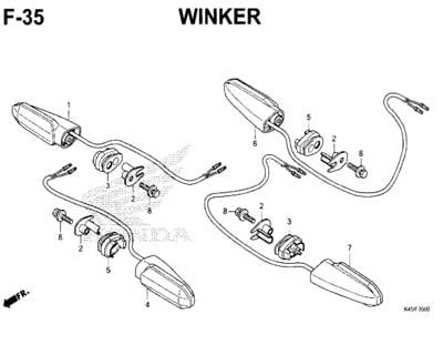 F35 – Winker – Katalog Honda New CBR 150R K45N