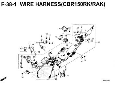 F-38-1-Wire-Harness-(CBR150RK-RAK)-New-CBR-150R-K45N