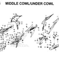 F45 – Middle Cowl/Under Cowl – Katalog Honda New CBR 150R K45N