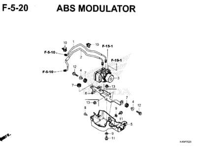 F5-20 – ABS Modulator – Katalog Honda New CBR 150R K45N