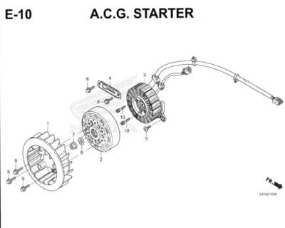 E10 – A.C.G. Starter – Katalog Honda New BeAT Street eSP