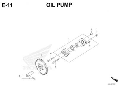 E11 – Oil Pump – Katalog Honda New BeAT Street eSP