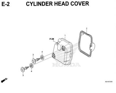 E2 – Cylinder Head Cover – Katalog Honda New BeAT Street eSP