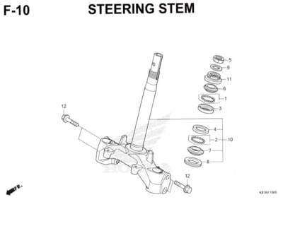 F10 – Steering Stem – Katalog Honda New BeAT Street eSP