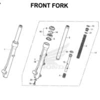 F17 – Front Fork – Katalog Honda New BeAT Street eSP